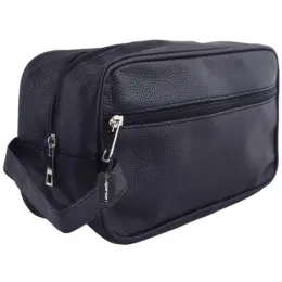 Classic PU Toiletry Bag Black Display Image